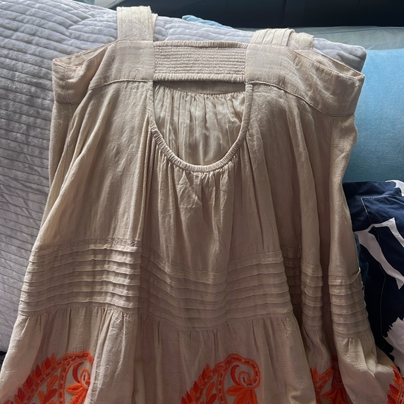 Anthropologie Felicity Embroidered Maxi Dress Small - Picture 7 of 7